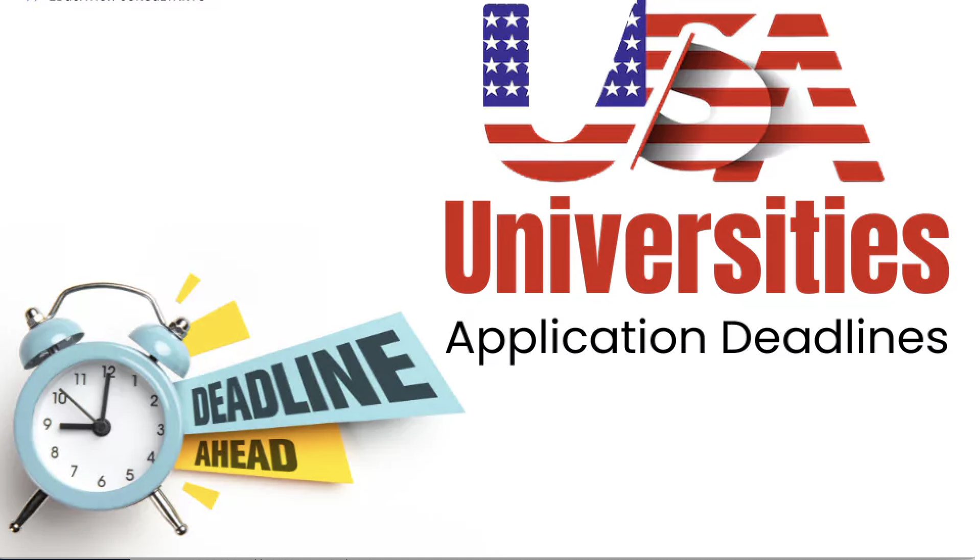 USA Universities and Colleges  Application Deadlines for 2024-2025